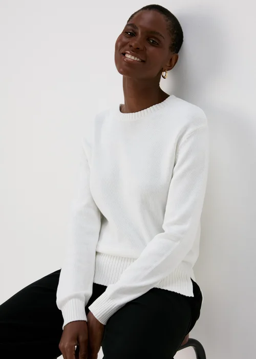 Ivory Solid Jumper - XS Image 1