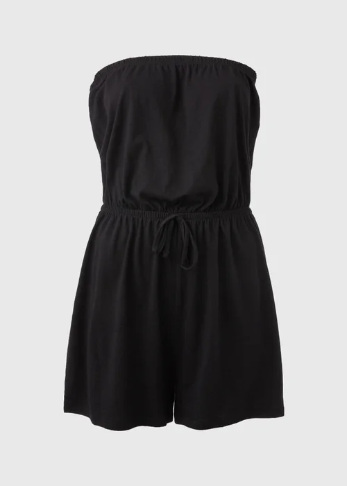 Black Plain Playsuit - S Image 5