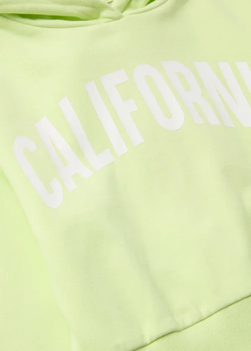 Girls Lime California Slogan Hoodie (7-15yrs) - 7 Yrs Image 2