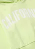 Girls Lime California Slogan Hoodie (7-15yrs) - 7 Yrs Image 2