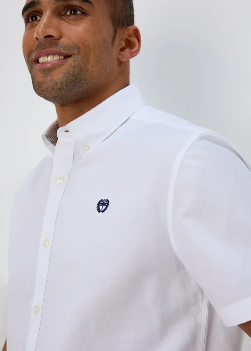 White Casual Oxford Shirt - Small Image 3