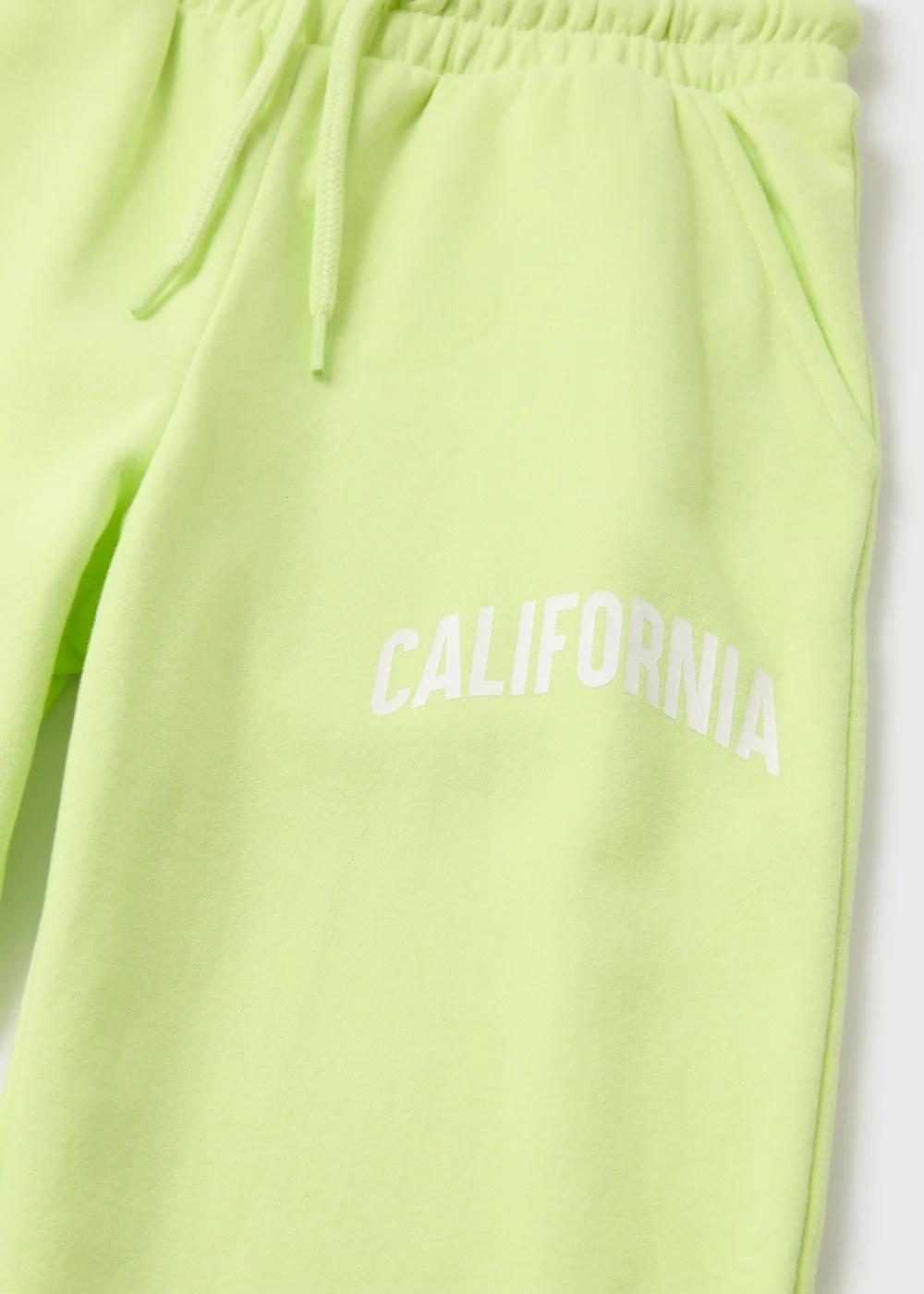 Girls Lime California Slogan Joggers (7-15yrs) - Age 7 Years Image 2