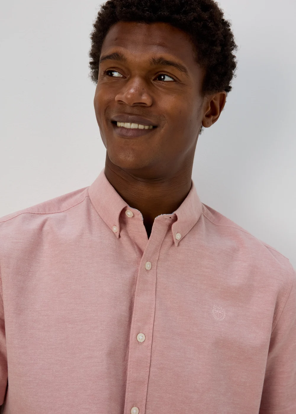Pink Crossdye Oxford Shirt - S Image 3