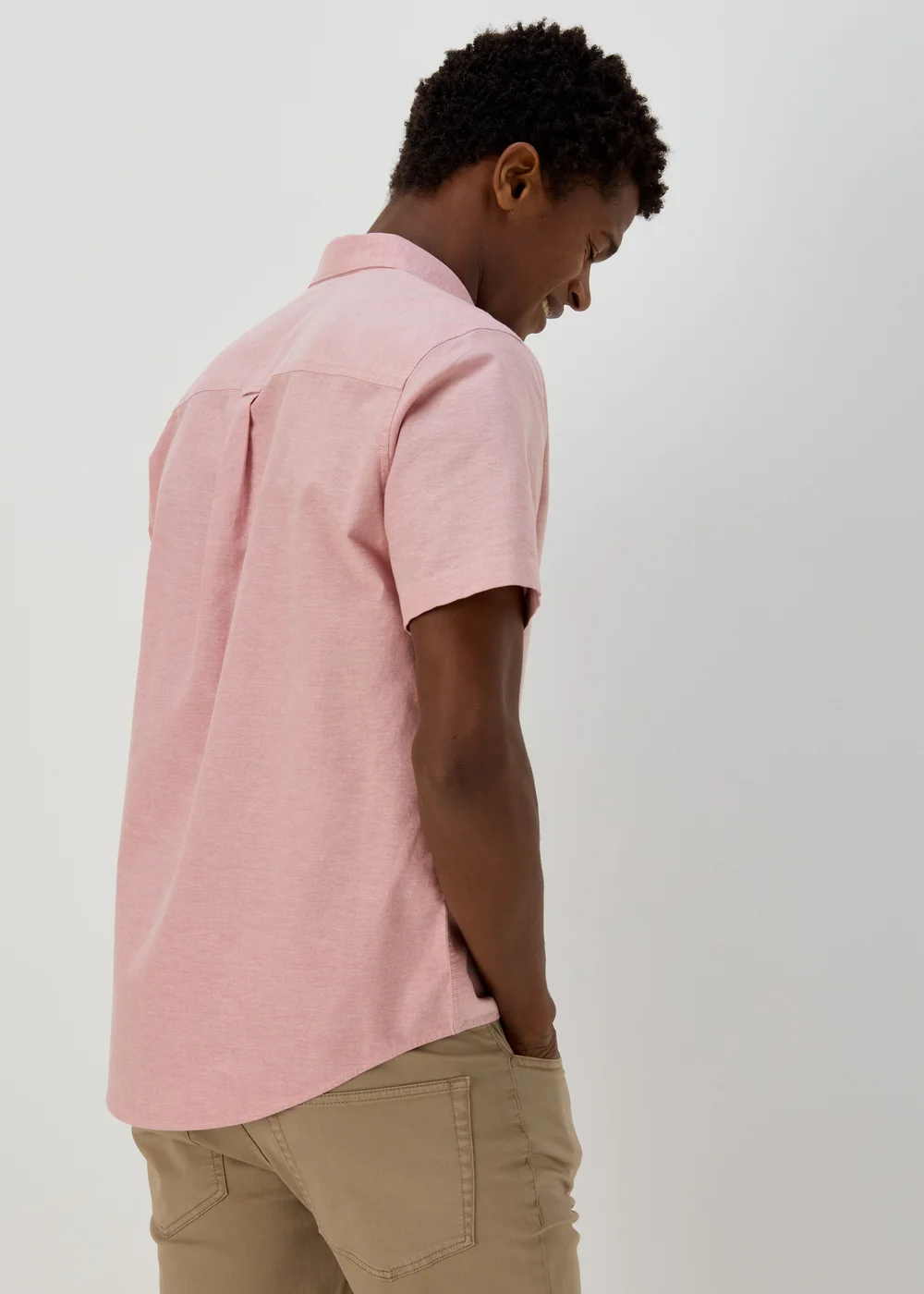 Pink Crossdye Oxford Shirt - S Image 2