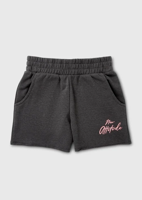Girls Charcoal Boxer Shorts (7-15yrs) - Age 7 Years Image 1