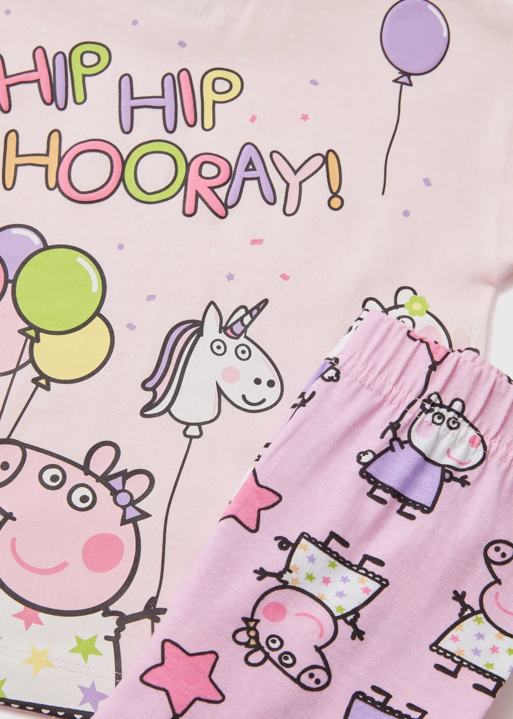 Peppa Pig Girls Pink Tea Party Pyjama Set (9mths-5yrs) - Age 9 - 12 Months Image 2