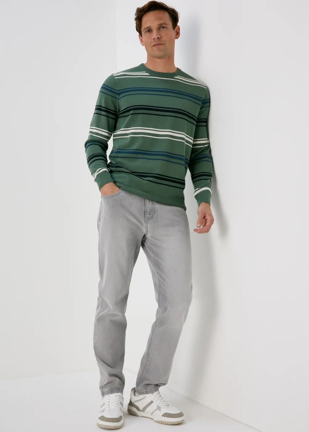 Grey Slim Fit Jeans - 30 R Image 1