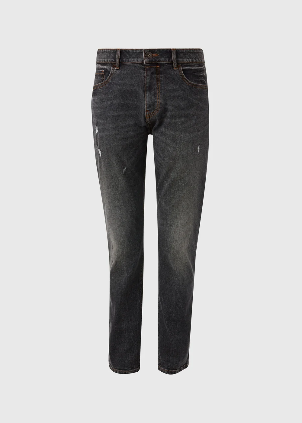 Black Tapered Washed Jeans - 30 Waist Regular Image 5