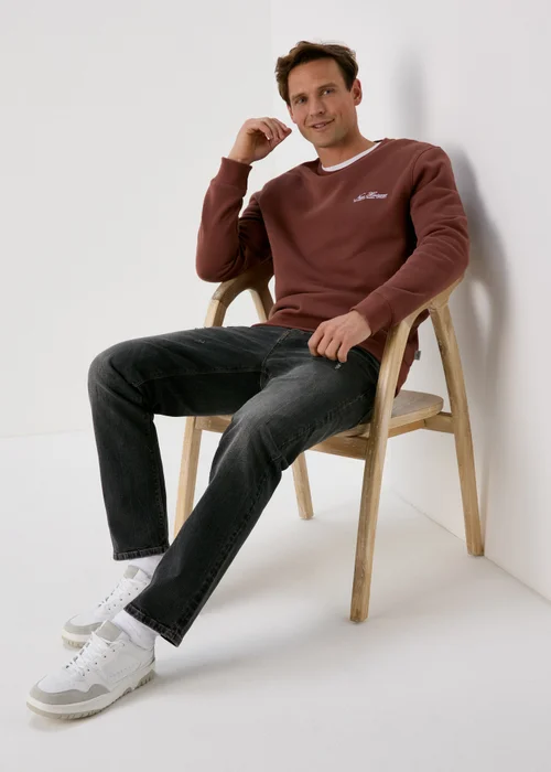 Black Tapered Washed Jeans - 30 Waist Regular Image 1