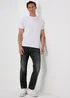 Black Tapered Washed Jeans - 30 Waist Regular Image 4