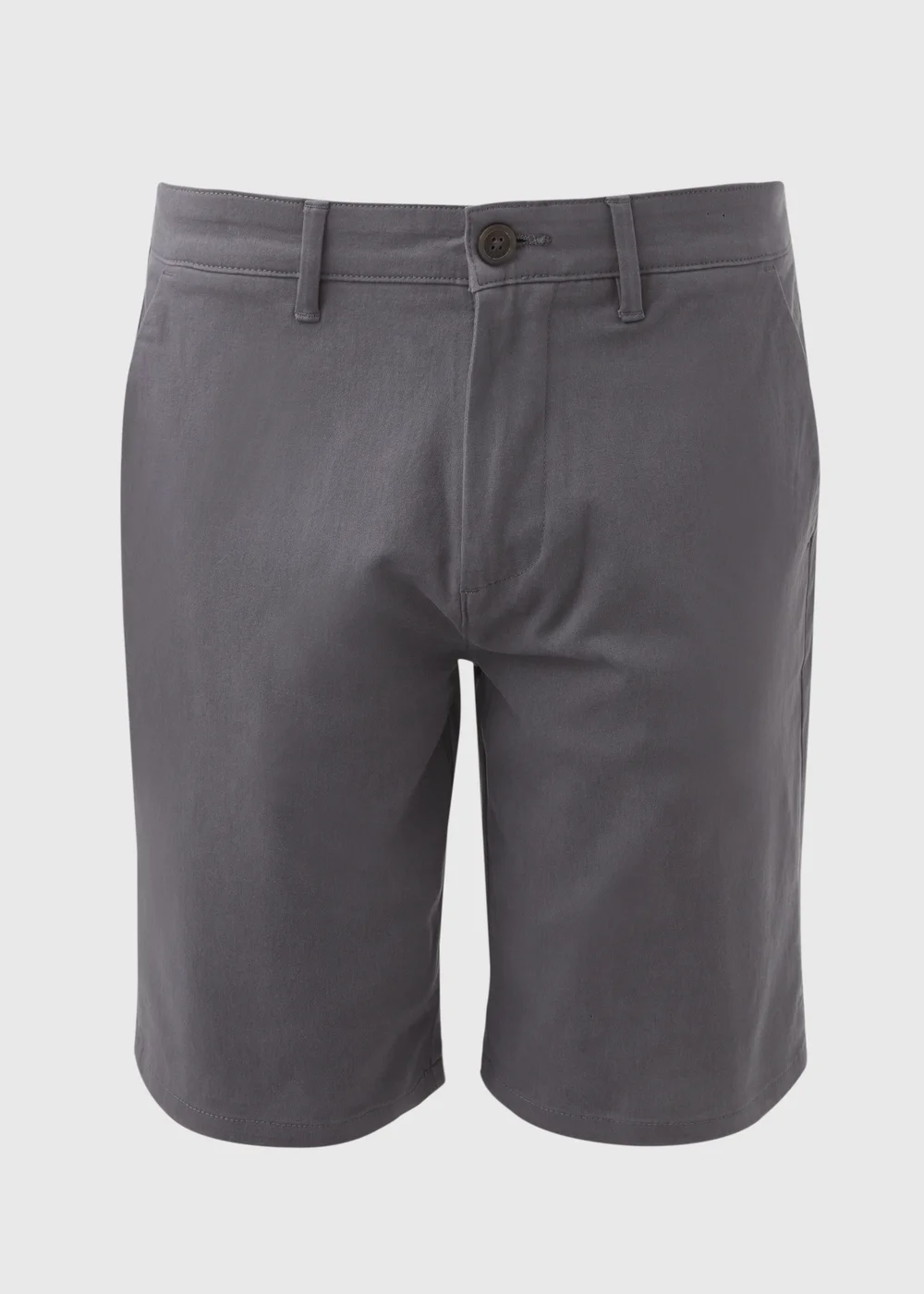 Grey Straight Fit Chino Shorts - 30 Image 5
