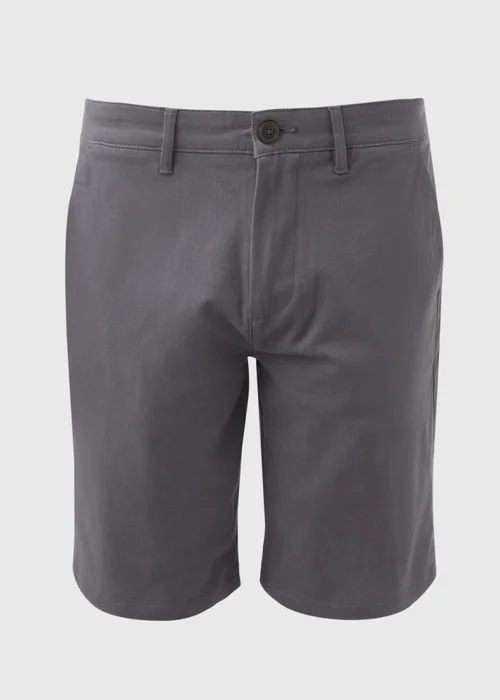 Grey Straight Fit Chino Shorts - 30 Image 5