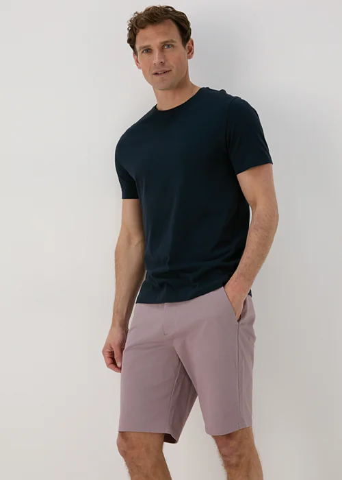 Purple Straight Fit Chino Shorts - 30 Image 1
