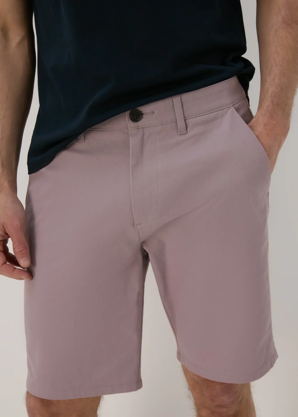 Purple Straight Fit Chino Shorts - 30 Image 3