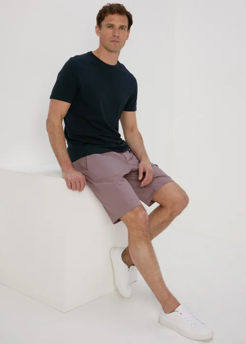 Purple Straight Fit Chino Shorts - 30 Image 4