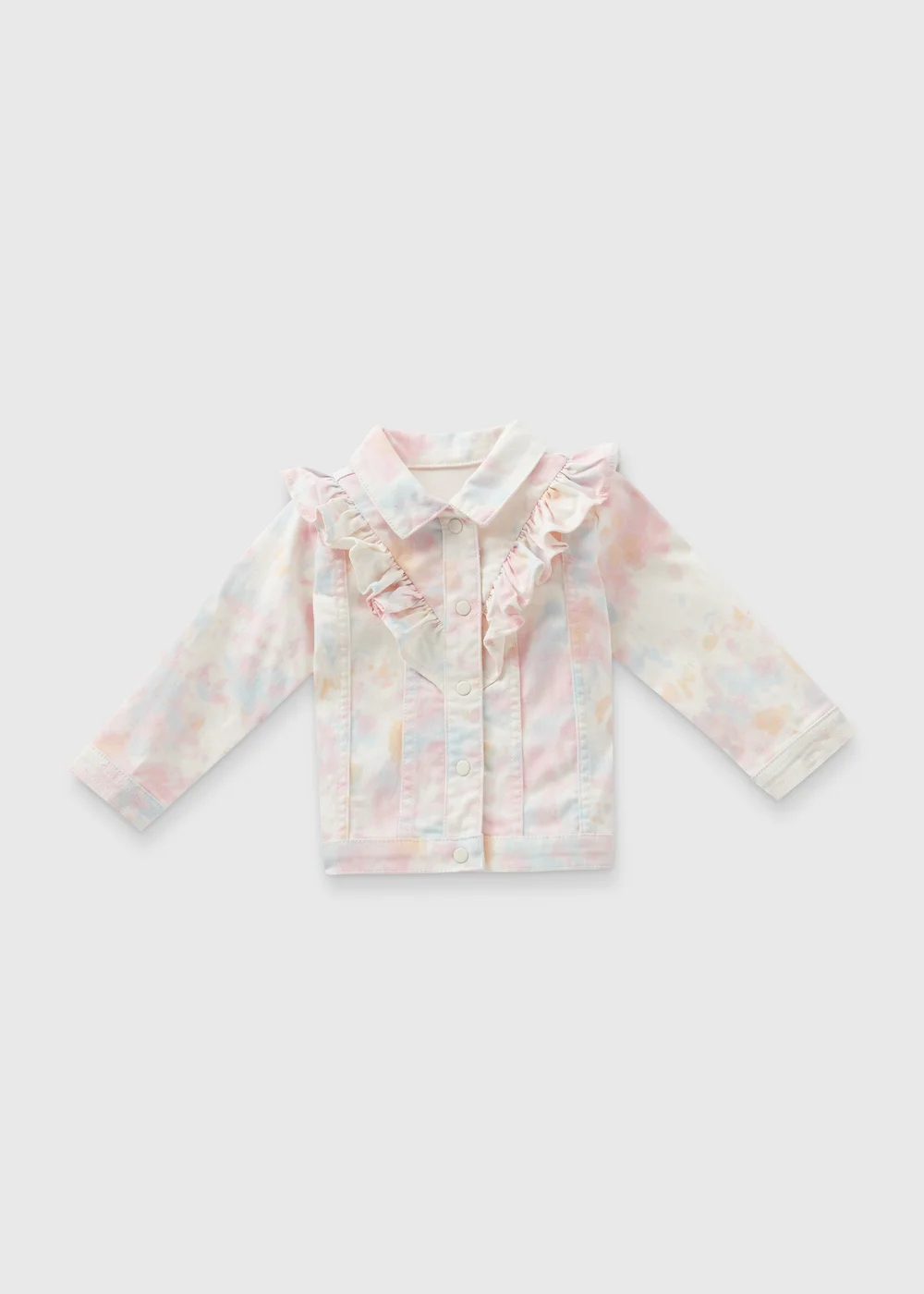Girls Multicolour Tie Dye Denim Jacket (1-7yrs) - 2-3 Yrs Image 1