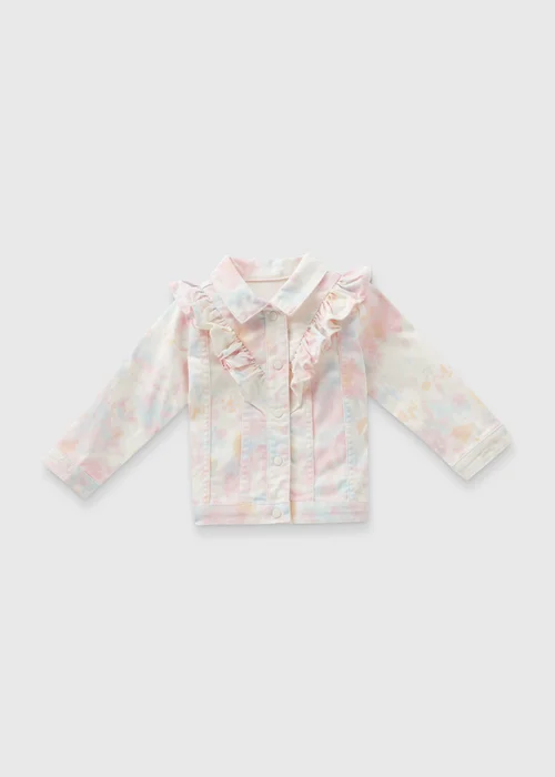 Girls Multicolour Tie Dye Denim Jacket (1-7yrs) - 2-3 Yrs Image 1
