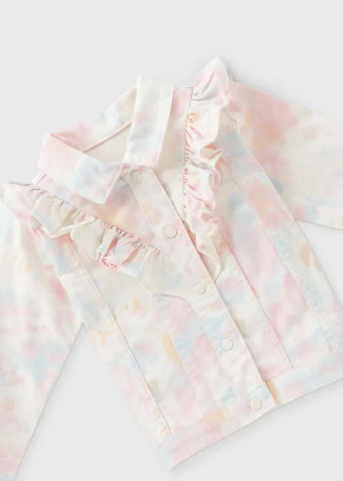 Girls Multicolour Tie Dye Denim Jacket (1-7yrs) - 2-3 Yrs Image 2