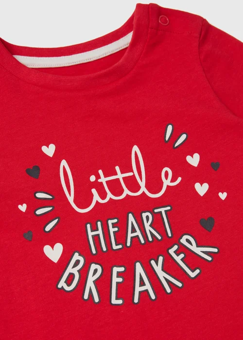 Baby Red Heart Breaker Top (Newborn-23mths) - 0-3 months Image 2