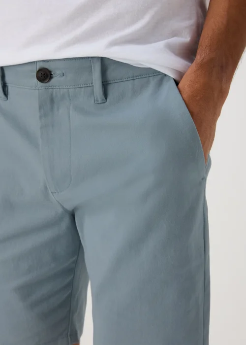Blue Slim Fit Chino Shorts - 30 Image 3