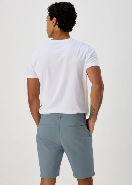 Blue Slim Fit Chino Shorts - 30 Image 2