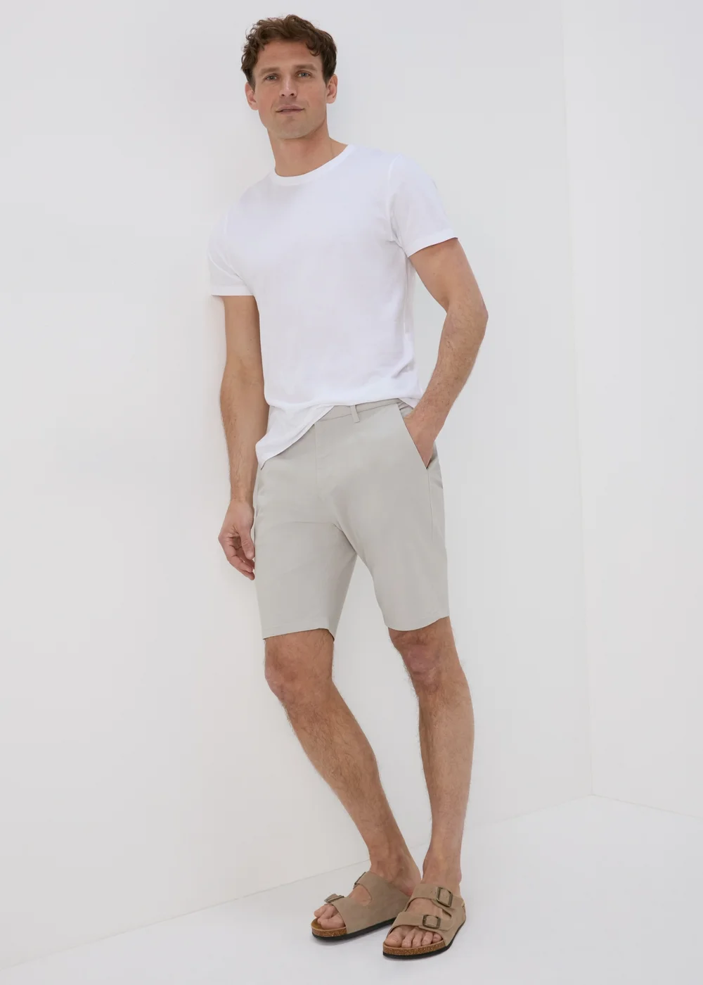 Bone Slim Fit Chino Shorts - 30 Image 4