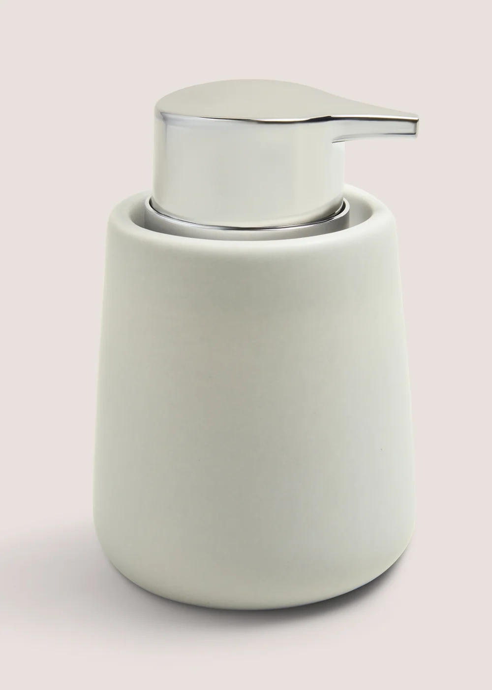 Grey Modern Ceramic Soap Dispenser (8cm x 13cm) Image 1