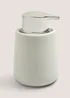 Grey Modern Ceramic Soap Dispenser (8cm x 13cm) Image 1
