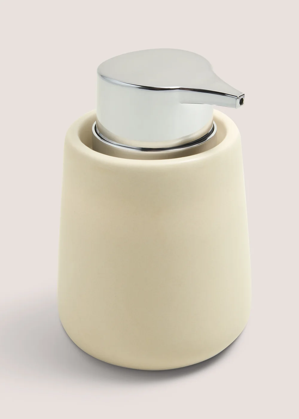 Beige Modern Ceramic Soap Dispenser (8cm x 13cm) Image 1