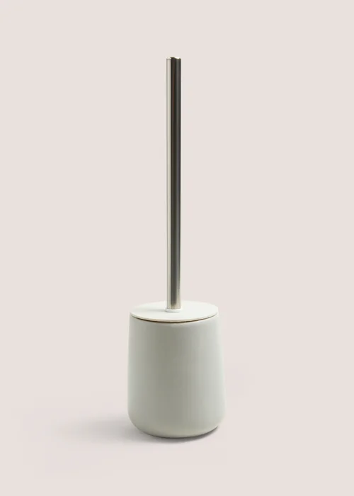 Grey Ceramic Toilet Brush (37cm x 10cm) Image 1