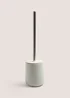 Grey Ceramic Toilet Brush (37cm x 10cm) Image 1
