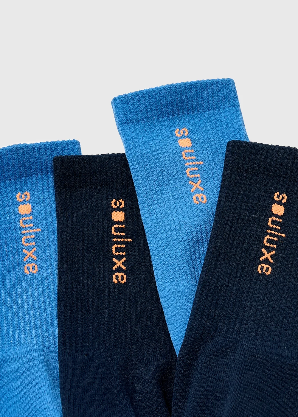 Souluxe Blue Sports Socks - Sizes 6 - 8.5 Image 2