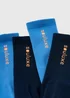 Souluxe Blue Sports Socks - Sizes 6 - 8.5 Image 2