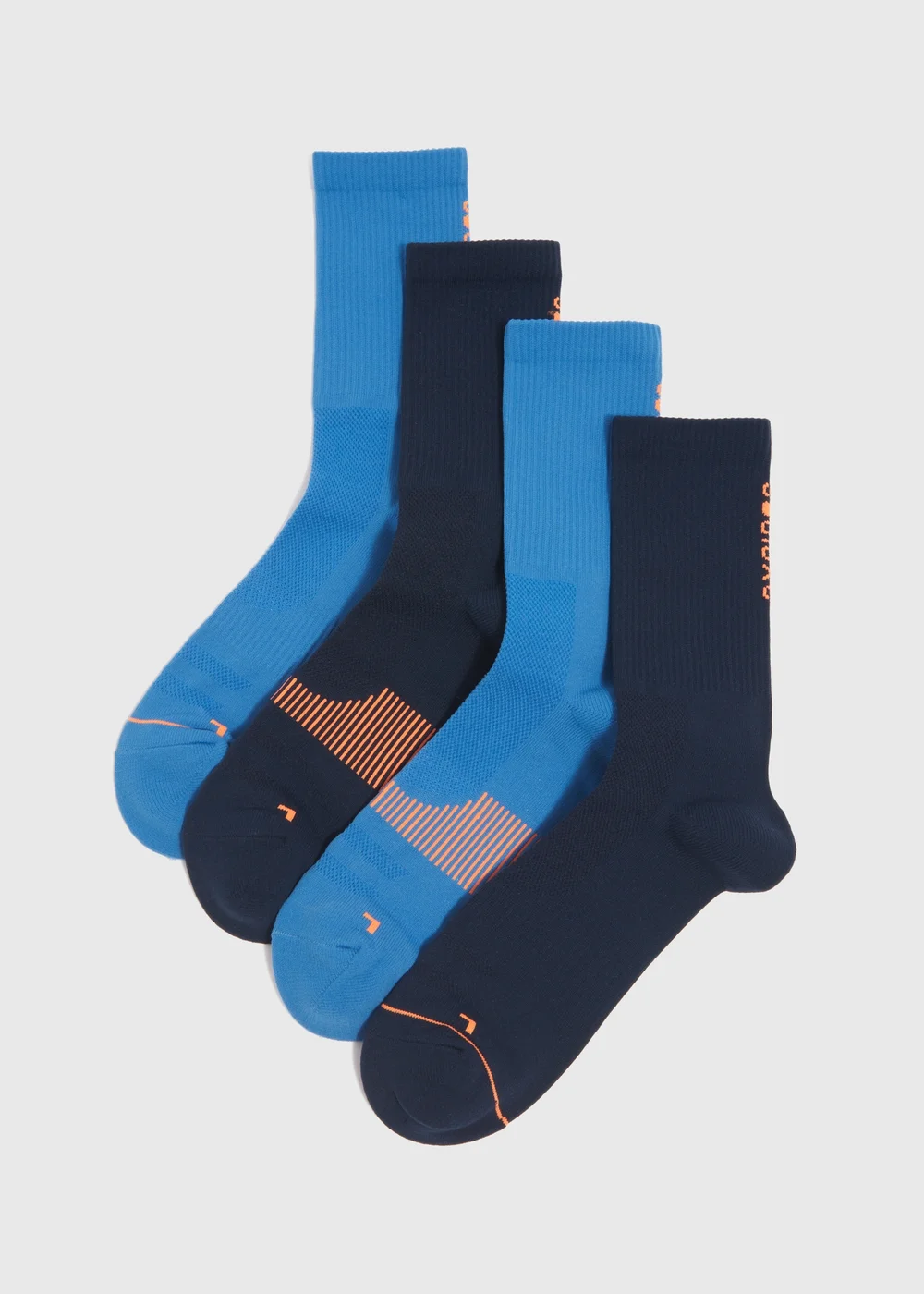 Souluxe Blue Sports Socks - Sizes 6 - 8.5 Image 1