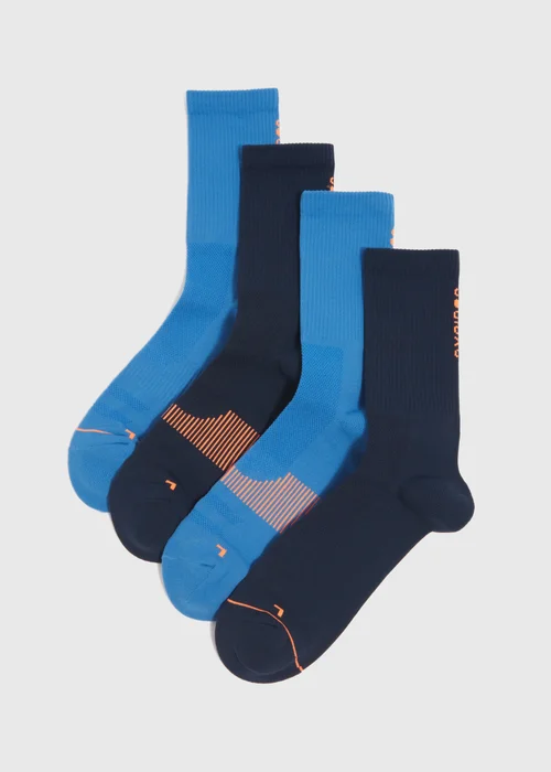 Souluxe Blue Sports Socks - Sizes 6 - 8.5 Image 1