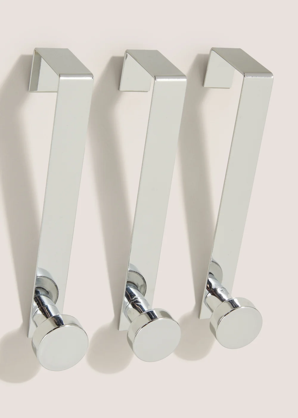 3 Pack Metal Chrome Hooks Image 1
