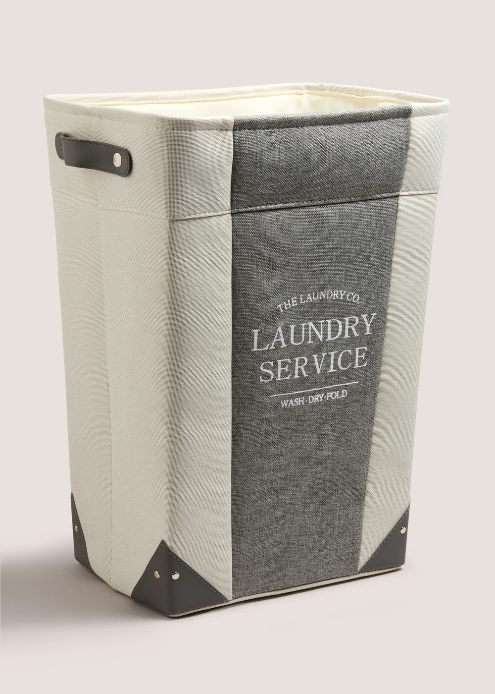 Laundry Co Grey Fabric Laundry Bag Image 1