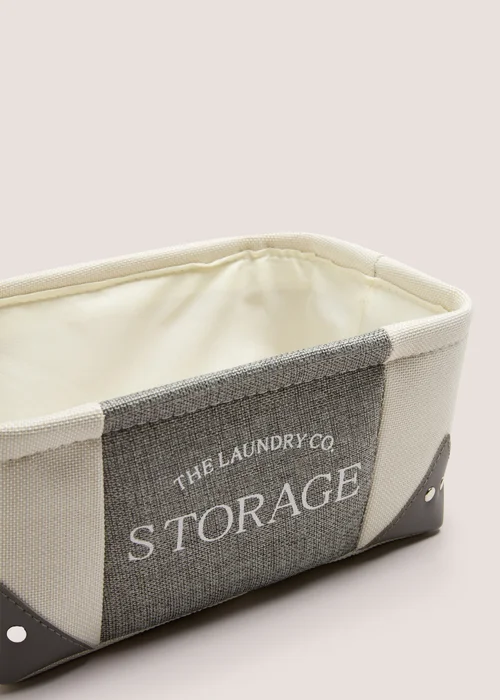 Laundry Co Grey Fabric Storage (55x30x13cm) Image 2