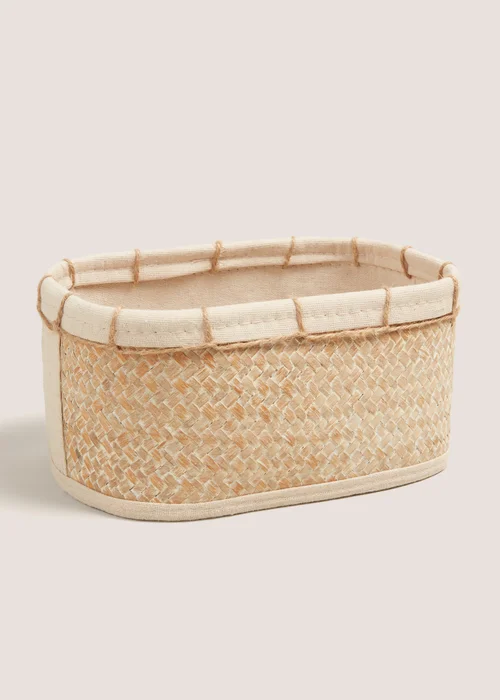 Natural Artisan Storage Basket Image 1