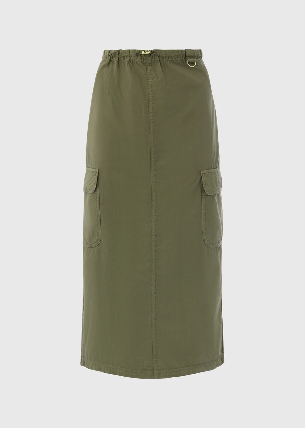 Khaki Cargo Utility Midi Skirt - 8 Image 5