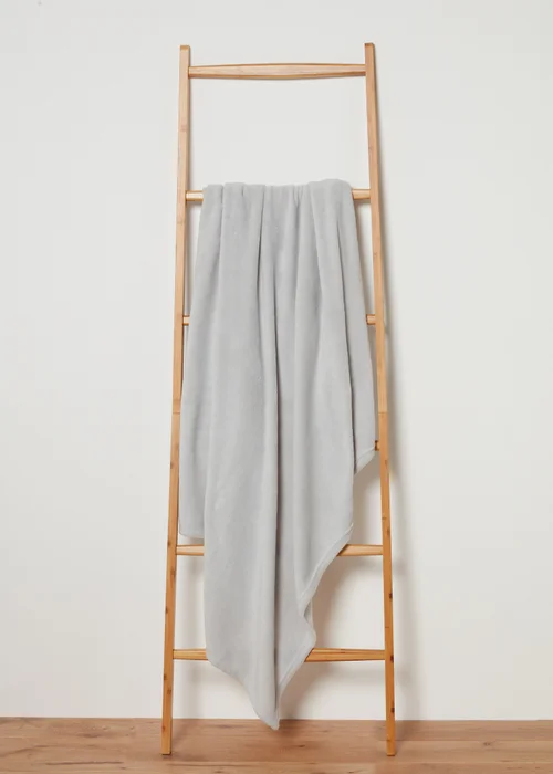Grey Plain Throw Image 1