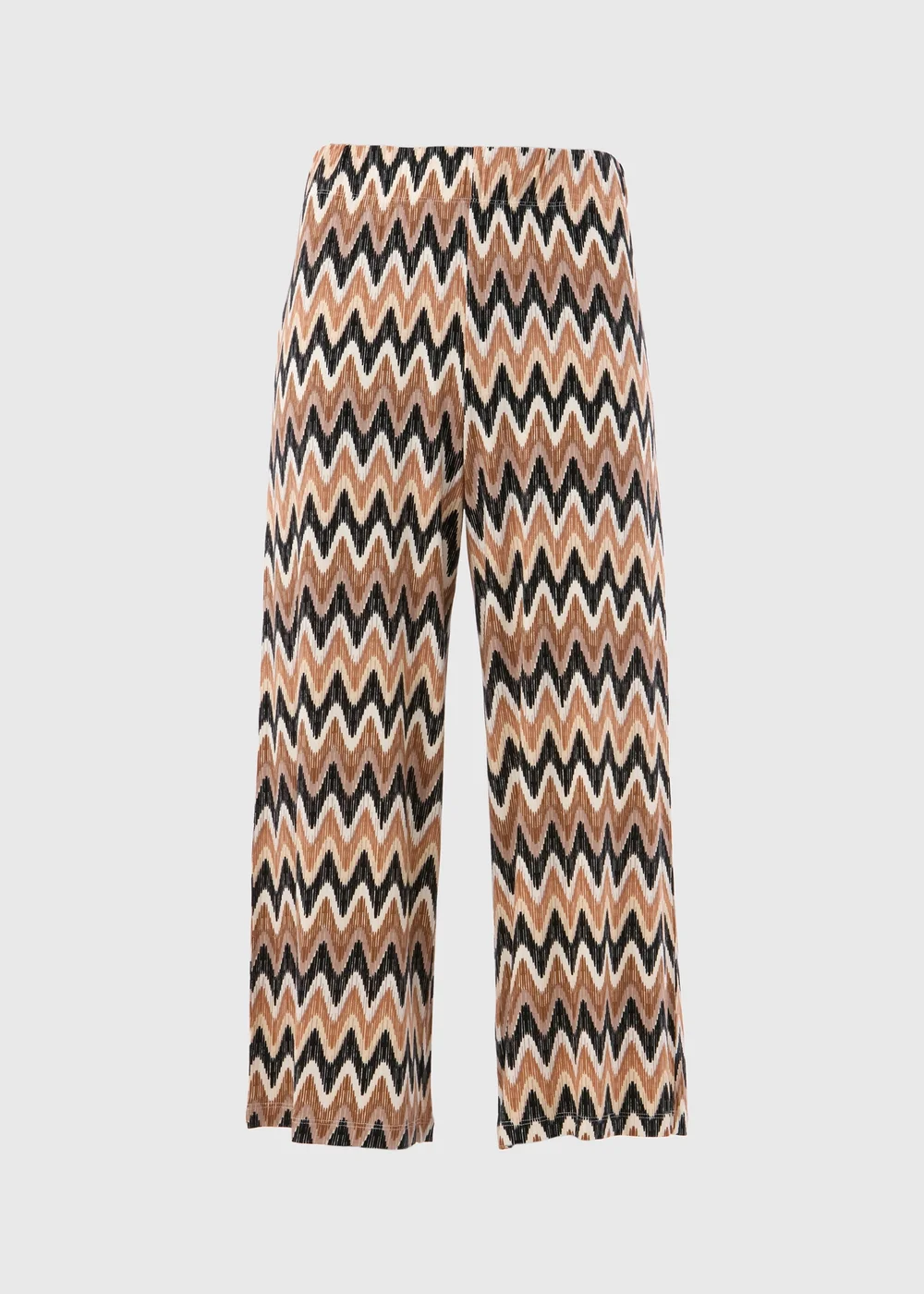 Beige Co Ord Cropped Wide Leg Trousers - 8 Image 5