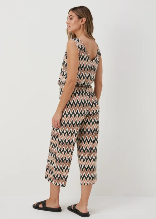 Beige Co Ord Cropped Wide Leg Trousers - 8 Image 2