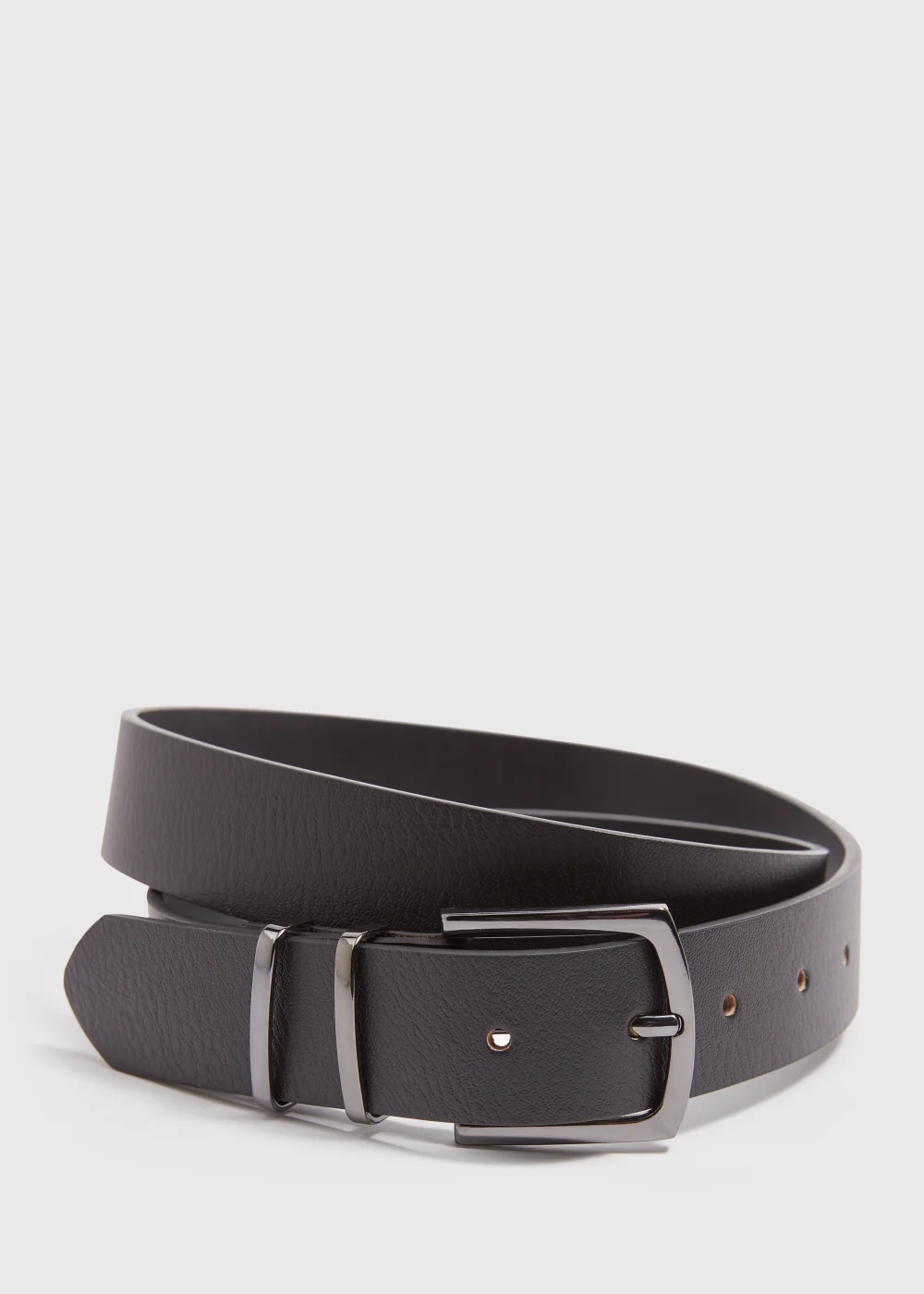 Black Leather Belt - S Image 1