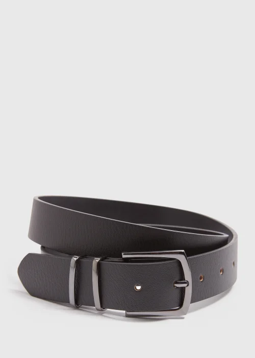 Black Leather Belt - S Image 1