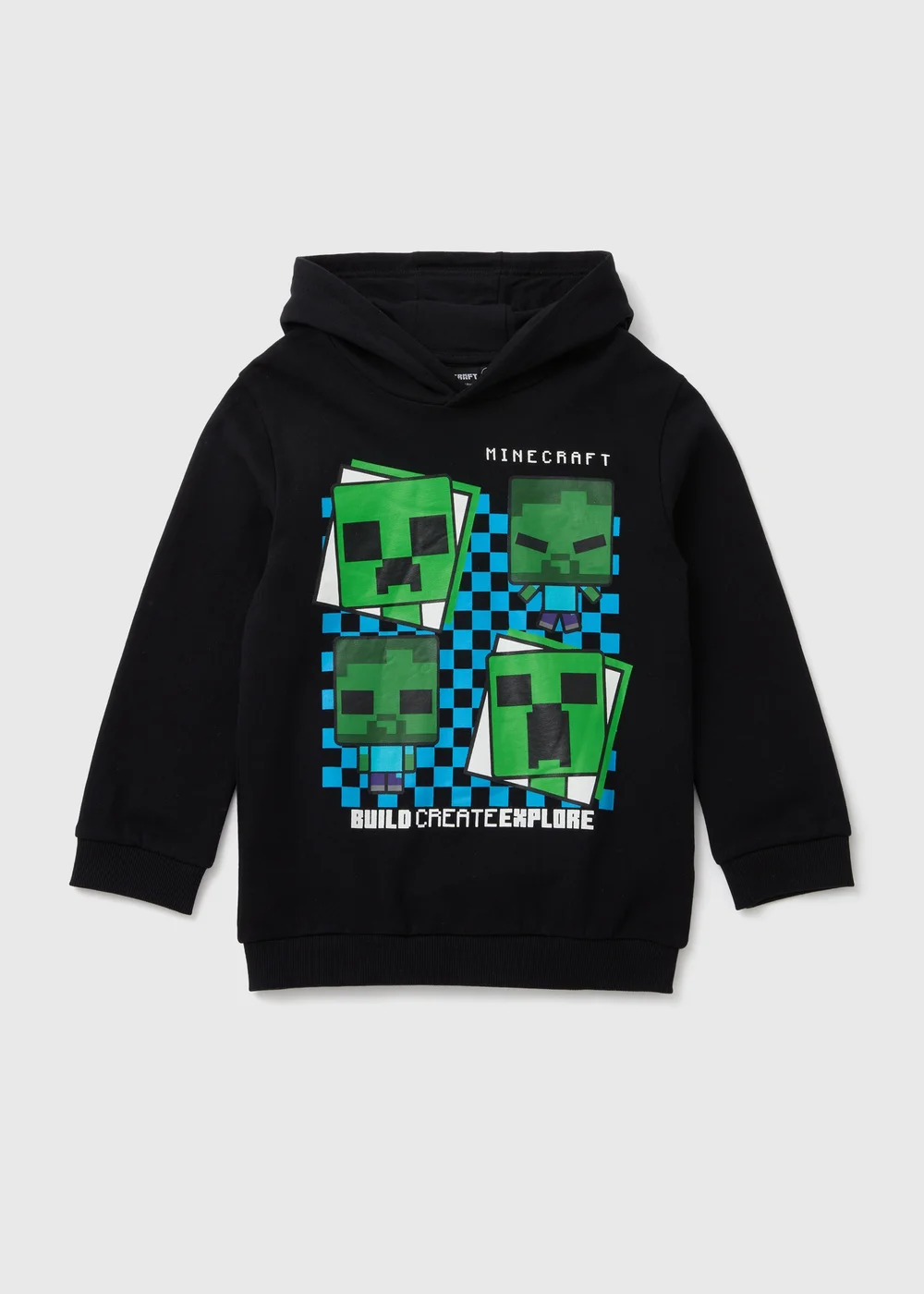 Boys Minecraft Black Hoodie (5-12yrs) - 5 Yrs Image 1