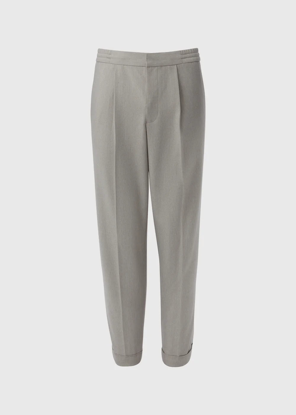 Taylor & Wright Grey Twill Pleated Trousers - 30 Waist 29 Leg Image 5