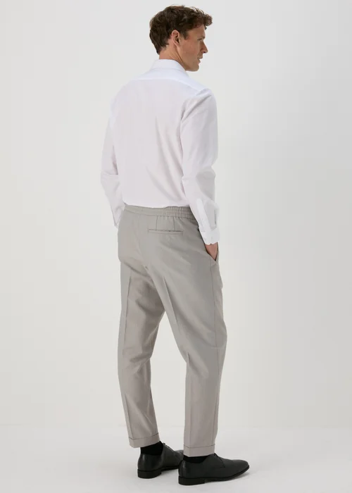 Taylor & Wright Grey Twill Pleated Trousers - 30 Waist 29 Leg Image 2
