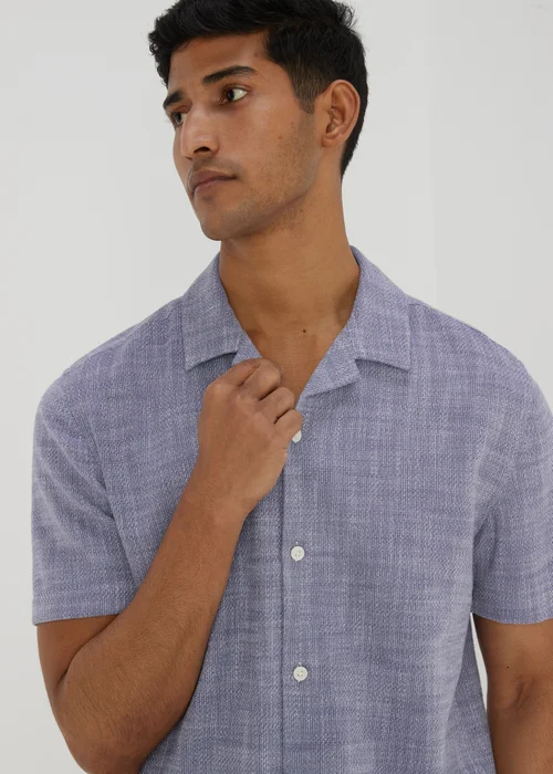 Navy Cheesecloth Shirt - S Image 3