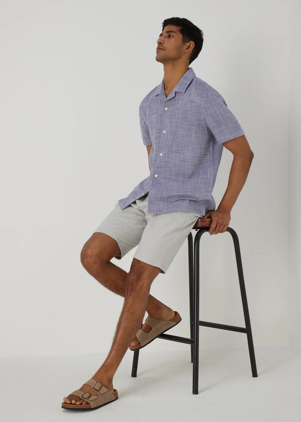 Navy Cheesecloth Shirt - S Image 4